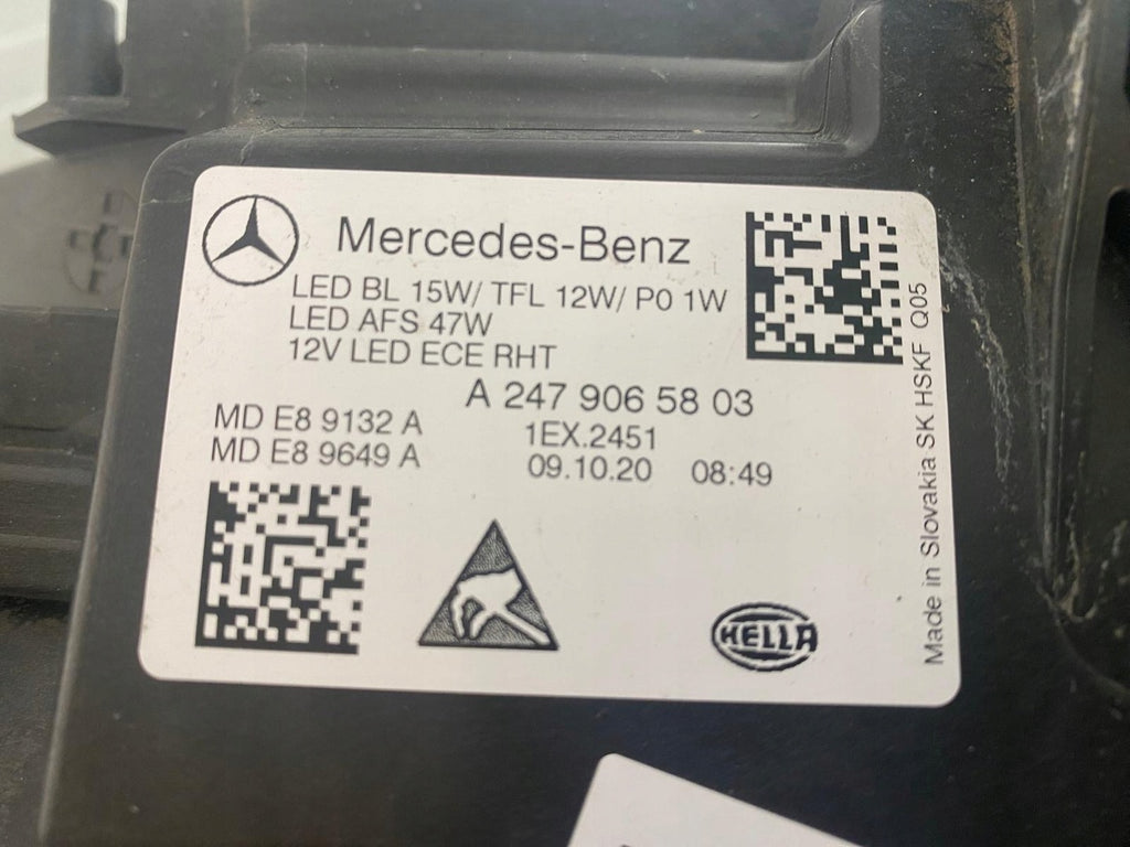 Frontscheinwerfer Mercedes-Benz W247 A2479065803 LED Rechts Headlight SCH6822015411mm