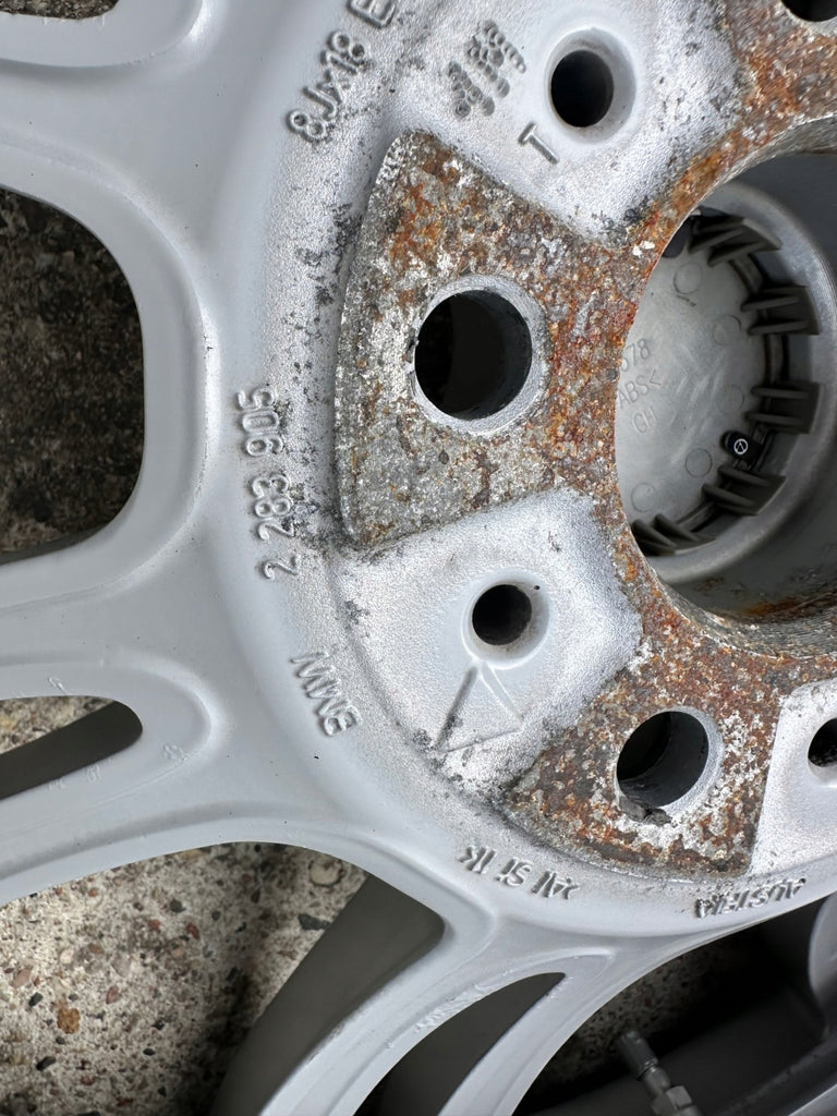 1x Alufelge 18 Zoll 8.0" 5x114.3 20ET Glanz Silber 2283905 BMW E93 E60 E90 FEL1091237857ph