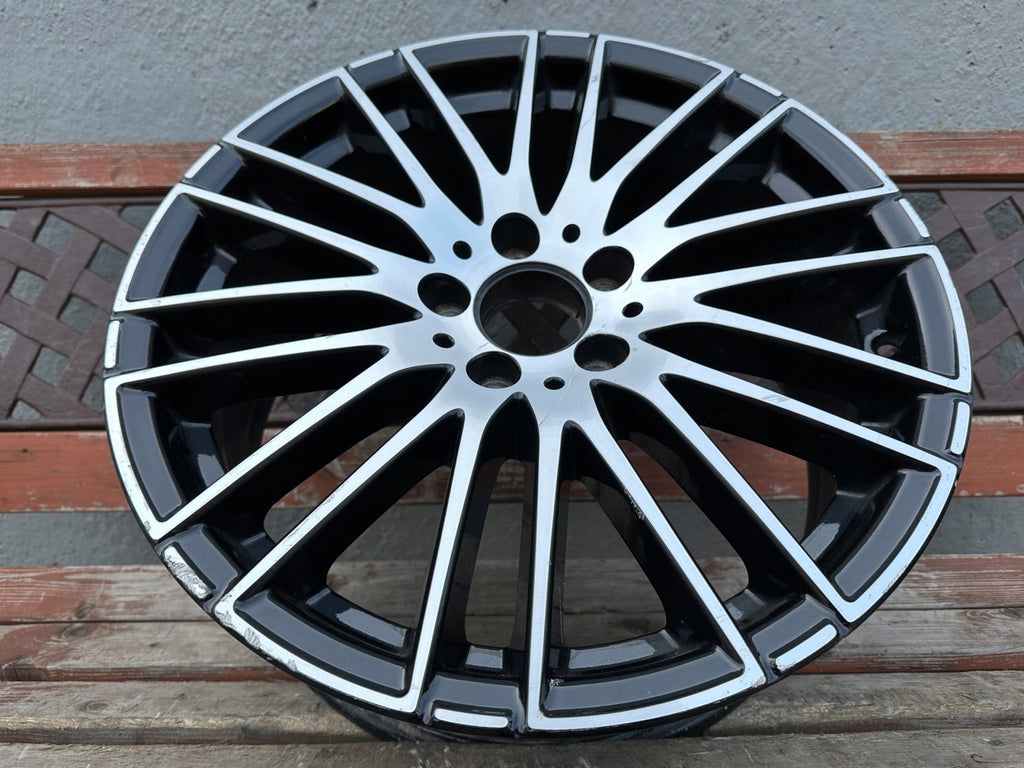 1x Alufelge 18 Zoll 7.5" 5x112 40ET Glanz Schwarz A2064014900 Mercedes-Benz W206 FEL2250262260zm