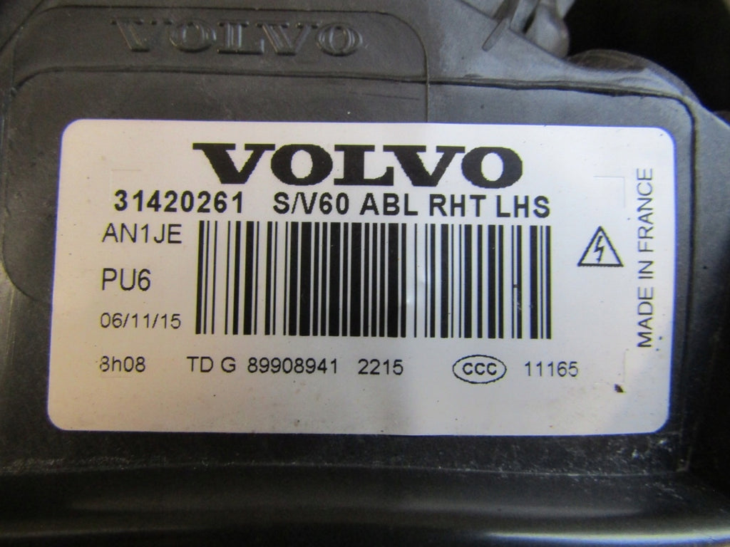Frontscheinwerfer Volvo V60 S60 31420261 Xenon Links Scheinwerfer Headlight SCH8679058234jk