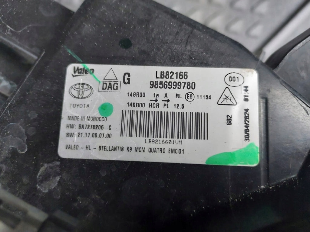 Frontscheinwerfer Toyota Proace City Verso LB82166 Full LED Links Headlight SCH5852947291ve