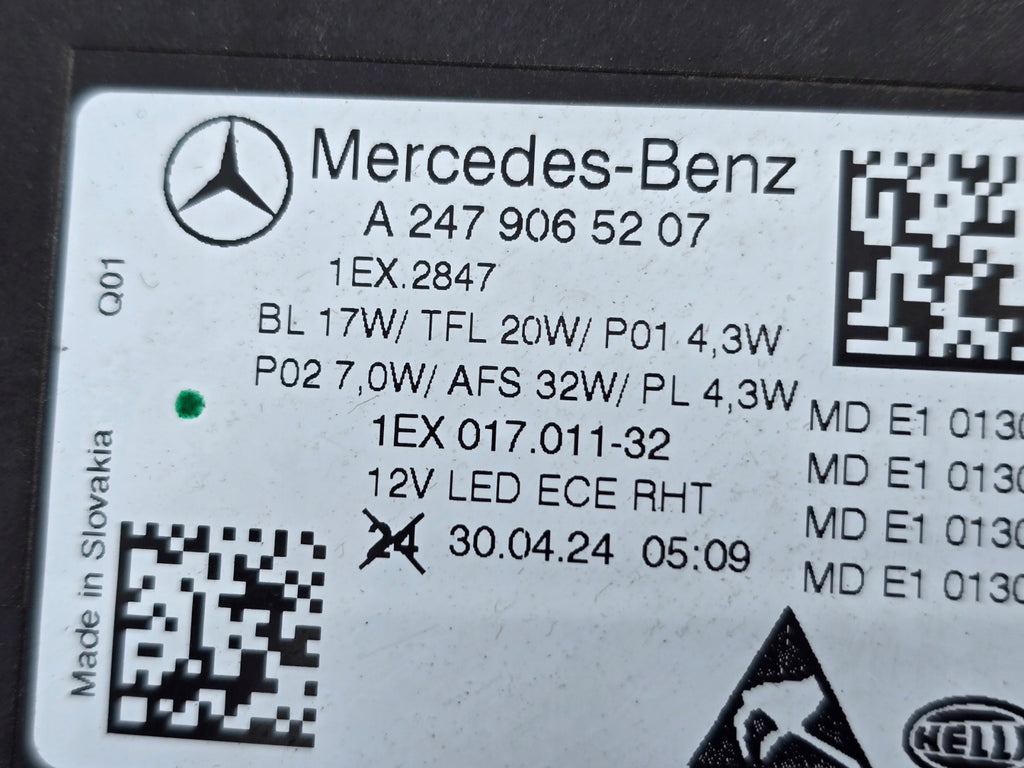 Frontscheinwerfer Mercedes-Benz W247 A2479065207 Rechts Scheinwerfer Headlight SCH4275175439wc
