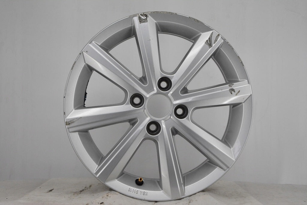 1x Alufelge 15 Zoll 5.0" 4x100 33ET Glanz Silber 1S0601025BP Vw Rim Wheel FEL6986389090hz