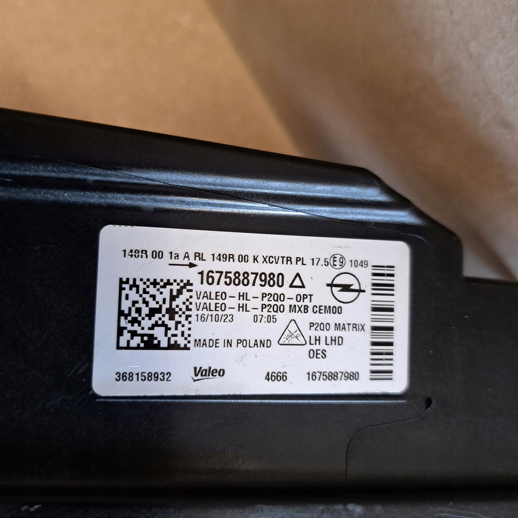 Frontscheinwerfer Opel Mokka 368158932 Full Led Links Scheinwerfer Headlight SCH4979058776qx