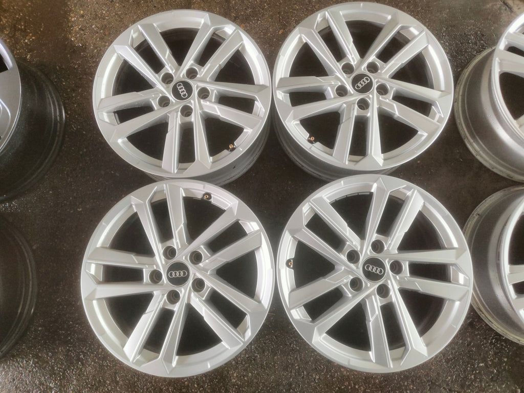 4x Alufelge 17 Zoll 6.5" 5x112 43ET Glanz Silber 8Y0601025L Audi A6 A4 Rim Wheel FEL4788657025ox