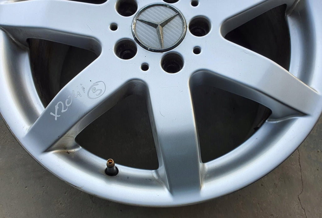 1x Alufelge 17 Zoll 7.5" 5x112 47ET Glanz Silber A2044015802 Mercedes-Benz X204 FEL1420677477oj
