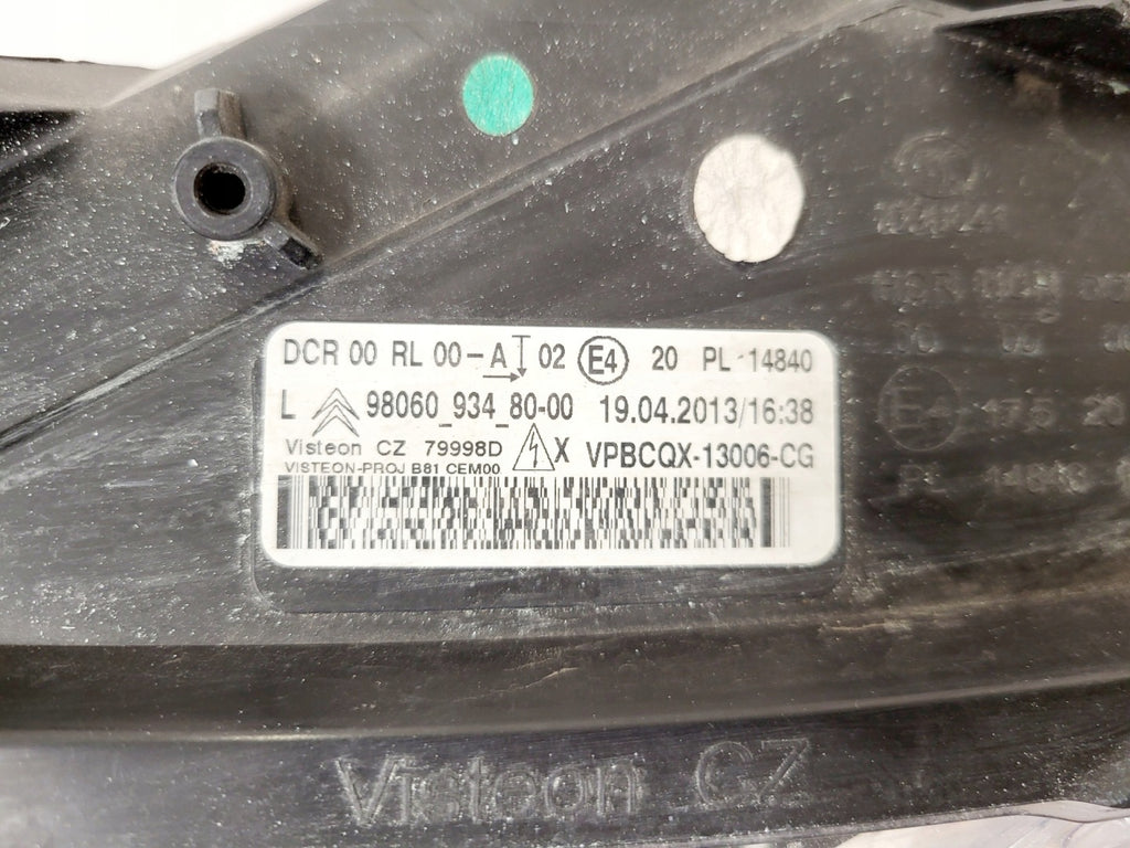 Frontscheinwerfer Citroën Ds5 9806093480 Links Scheinwerfer Headlight SCH5356988364tq