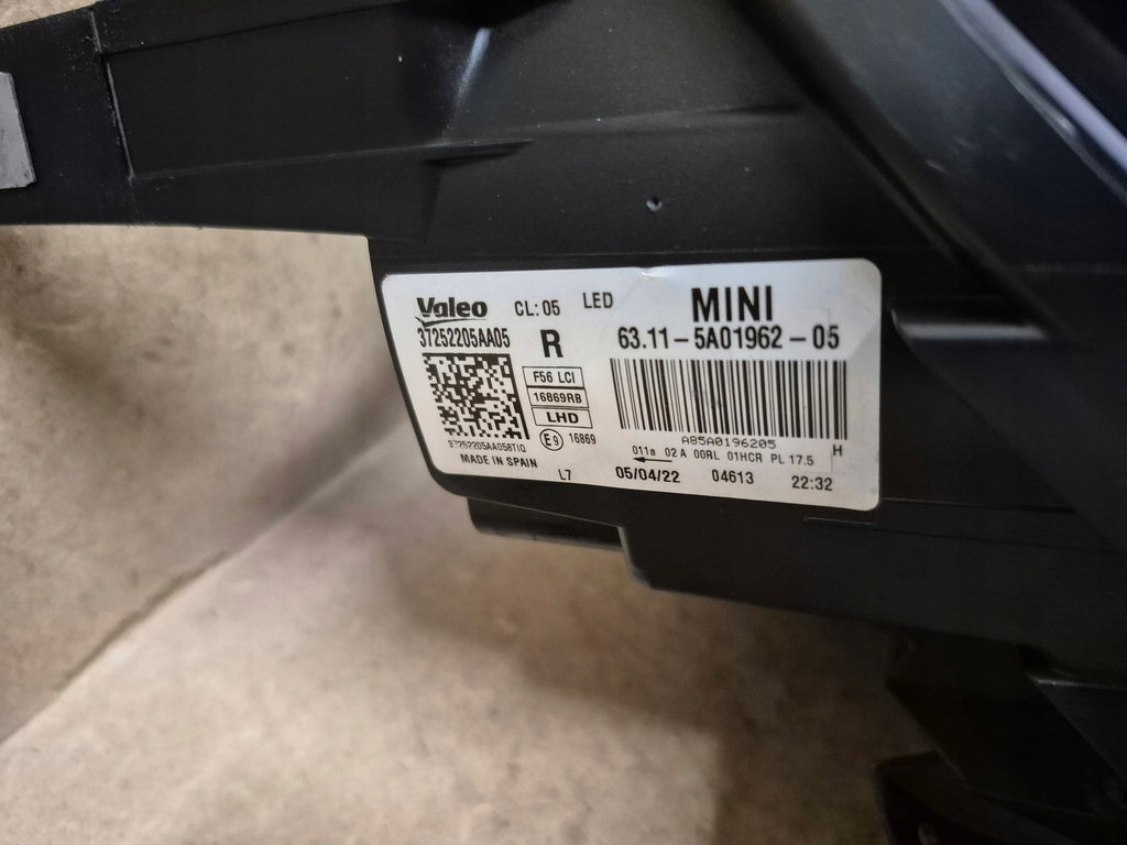 Frontscheinwerfer Mini F56 5A01962 LED Rechts Scheinwerfer Headlight SCH3955321824qq