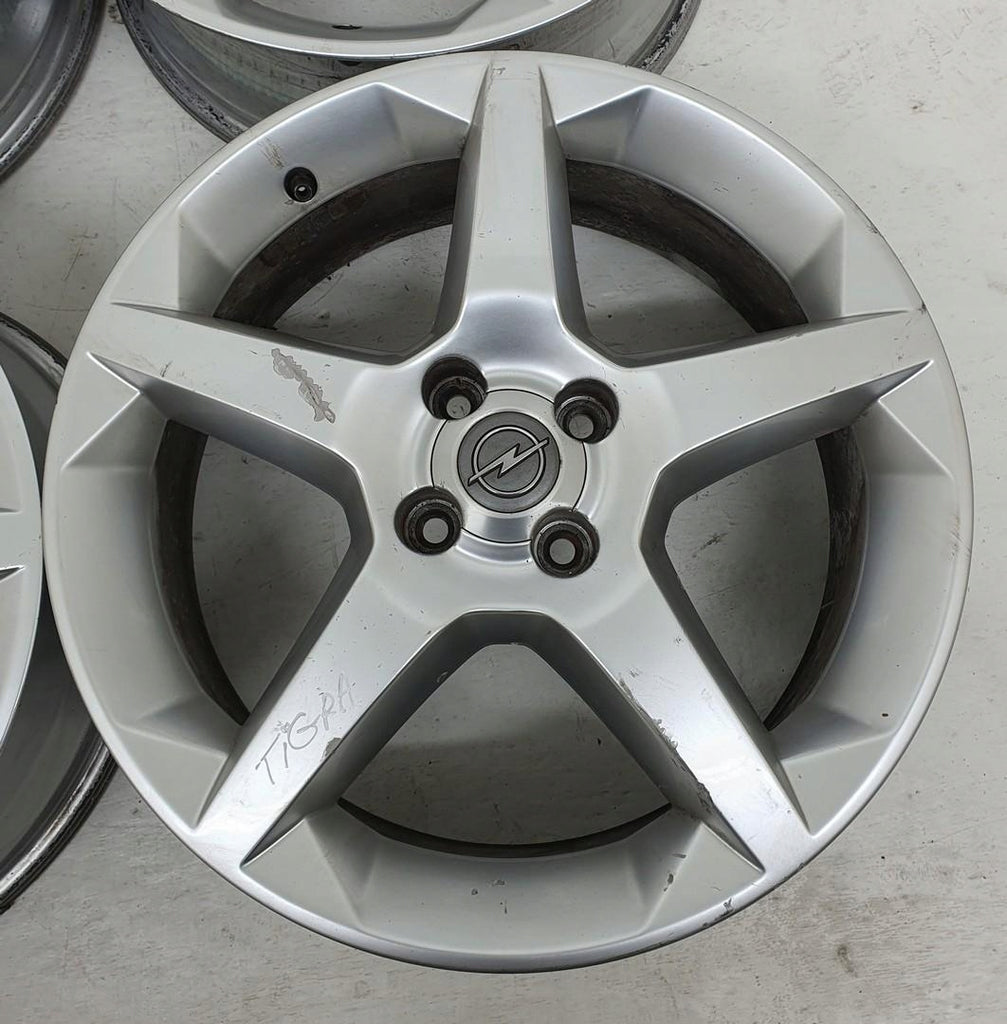4x Alufelge 17 Zoll 6.5" 4x100 41ET Glanz Silber 13189913 Opel Tigra Rim Wheel FEL9253973548eu