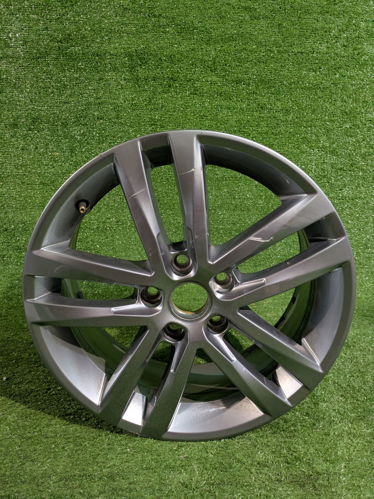 1x Alufelge 17 Zoll 6.5" 5x112 52ET Glanz Graphit 5TA601025G VW Touran Rim Wheel FEL1362469407vt