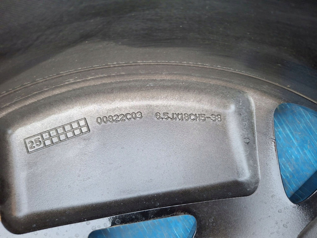 1x Alufelge 18 Zoll 6.5" 5x114.3 38ET Glanz Schwarz 403008515R Renault 5 FEL1046308174pp