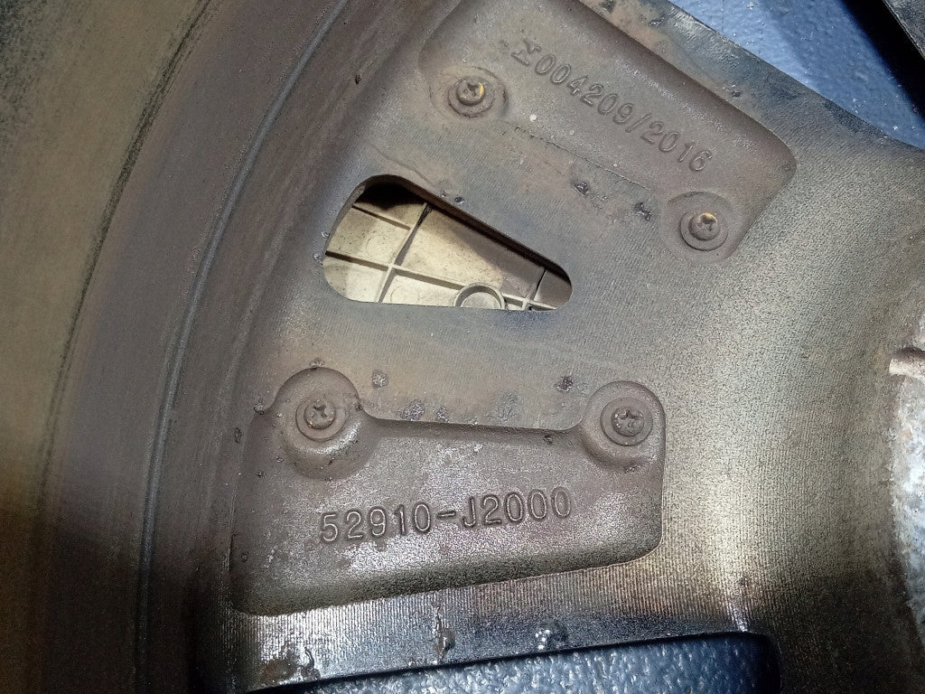 1x Alufelge 17 Zoll 7.0" 5x114.3 50ET Glanz Graphit 52910-J2000 Kia Soul Mg FEL8477983423pe