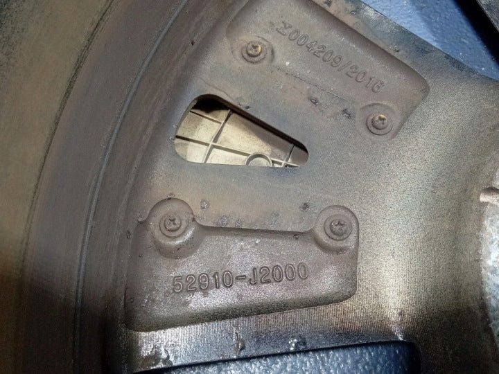 1x Alufelge 17 Zoll 7.0" 5x114.3 50ET Glanz Graphit 52910-J2000 Kia Soul Mg FEL8477983423pe