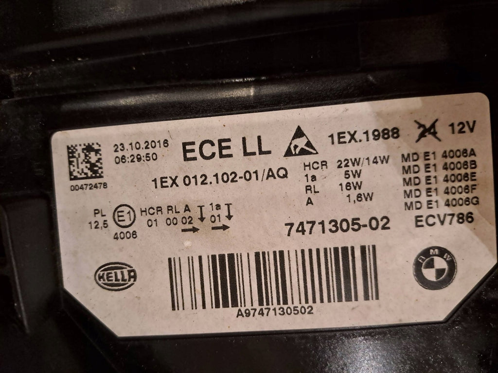 Frontscheinwerfer BMW 3 F30 F31 7471305-02 Links Scheinwerfer Headlight SCH7921492324er