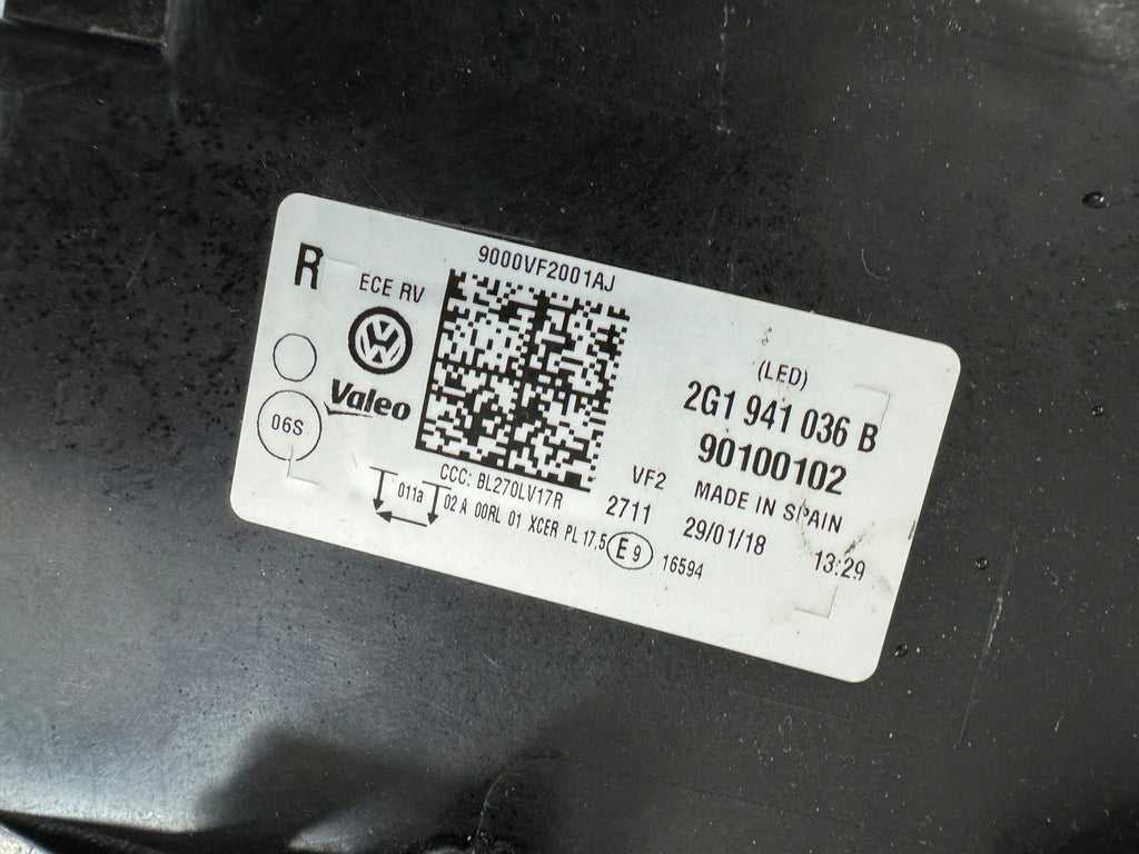 Frontscheinwerfer VW Polo 2G1941036B Full LED Rechts Scheinwerfer Headlight