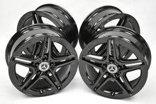 Load image into Gallery viewer, 4x Alufelge 18 Zoll 7.5" 5x112 49ET Glanz Schwarz A1774011500 Mercedes-Benz W177 FEL6956546728ao