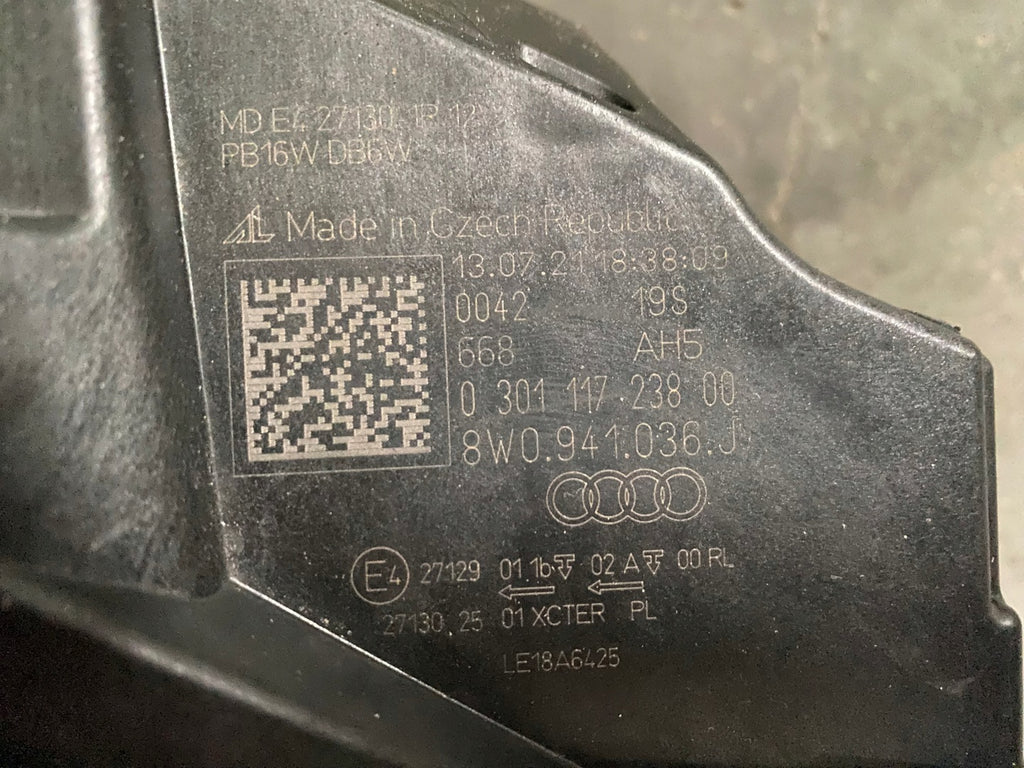Frontscheinwerfer Audi A4 8W0941036J LED Rechts Scheinwerfer Headlight SCH8712149900fk