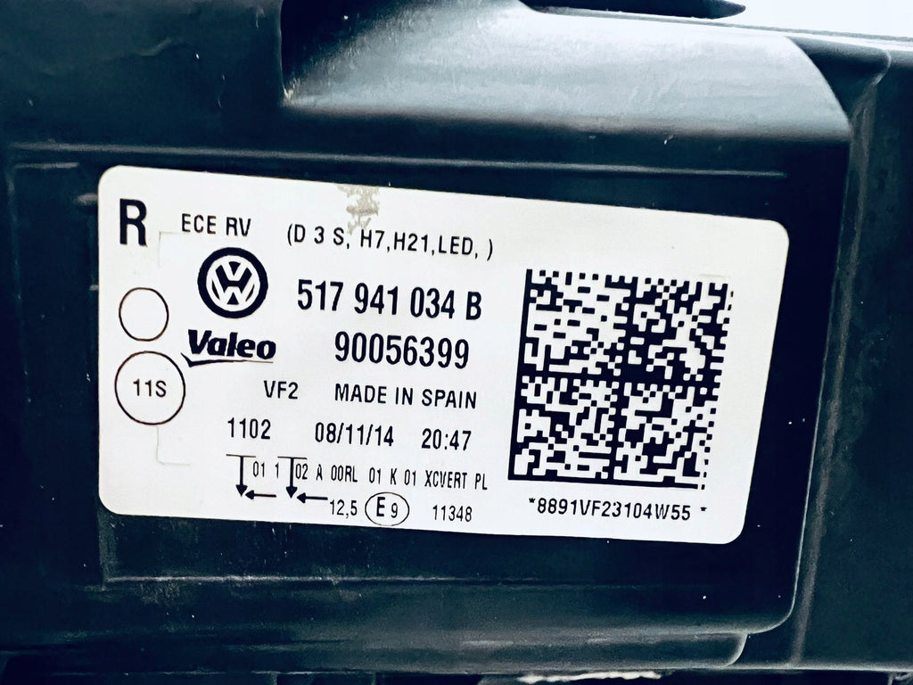 Frontscheinwerfer VW Golf Sportsvan 517941034B 517941033B Ein Satz Headlight SCH9900765163cl