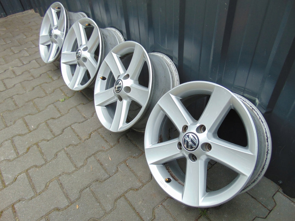 4x Alufelge 16 Zoll 6.5" 5x112 33ET Silber 5N0071466 VW Tiguan Rim Wheel FEL1589070482rd
