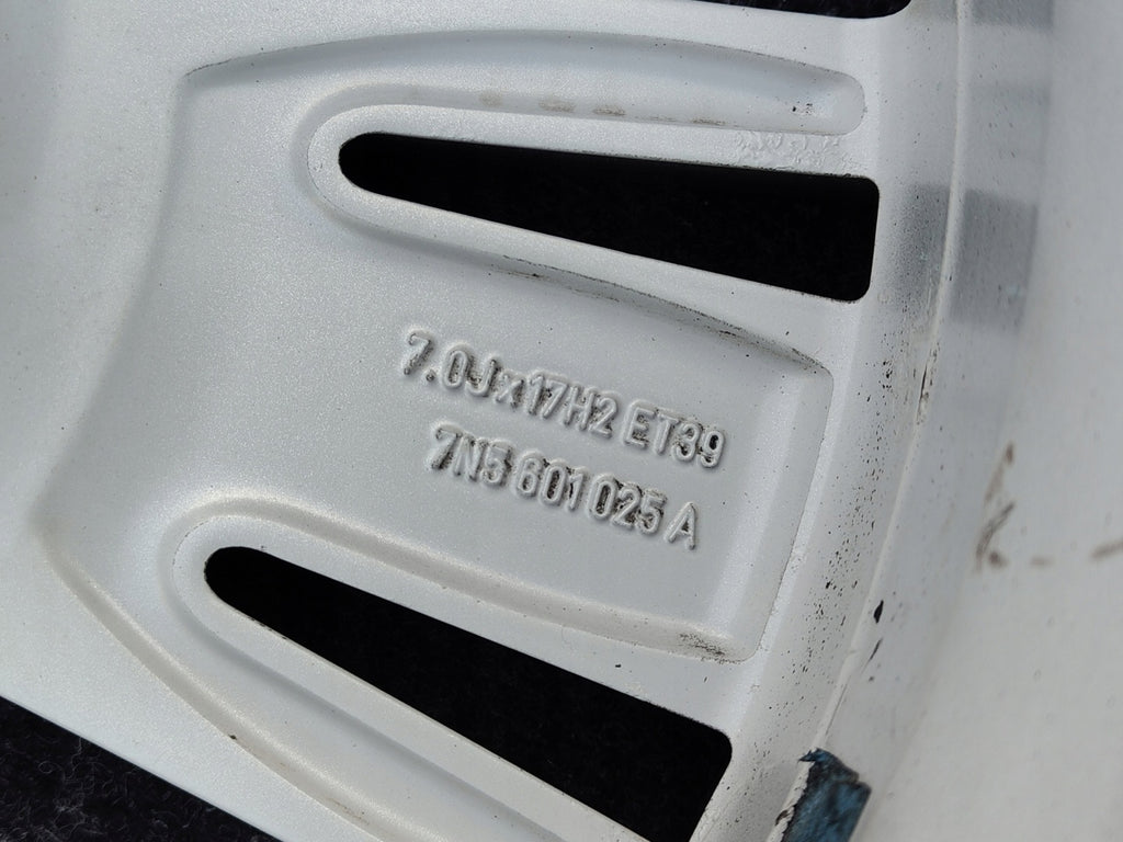 1x Alufelge 17 Zoll 7.0" 5x112 39ET Glanz Silber 7N5601025 Seat Alhambra FEL9164275906kc