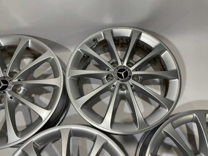 4x Alufelge 17 Zoll 6.5" 5x112 44ET Glanz Silber A1774010300 Mercedes-Benz FEL8802136106eb