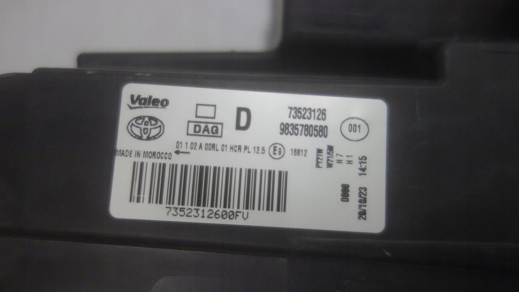 Frontscheinwerfer Toyota Proace City 9835780580 Rechts Scheinwerfer Headlight SCH2720332453qa
