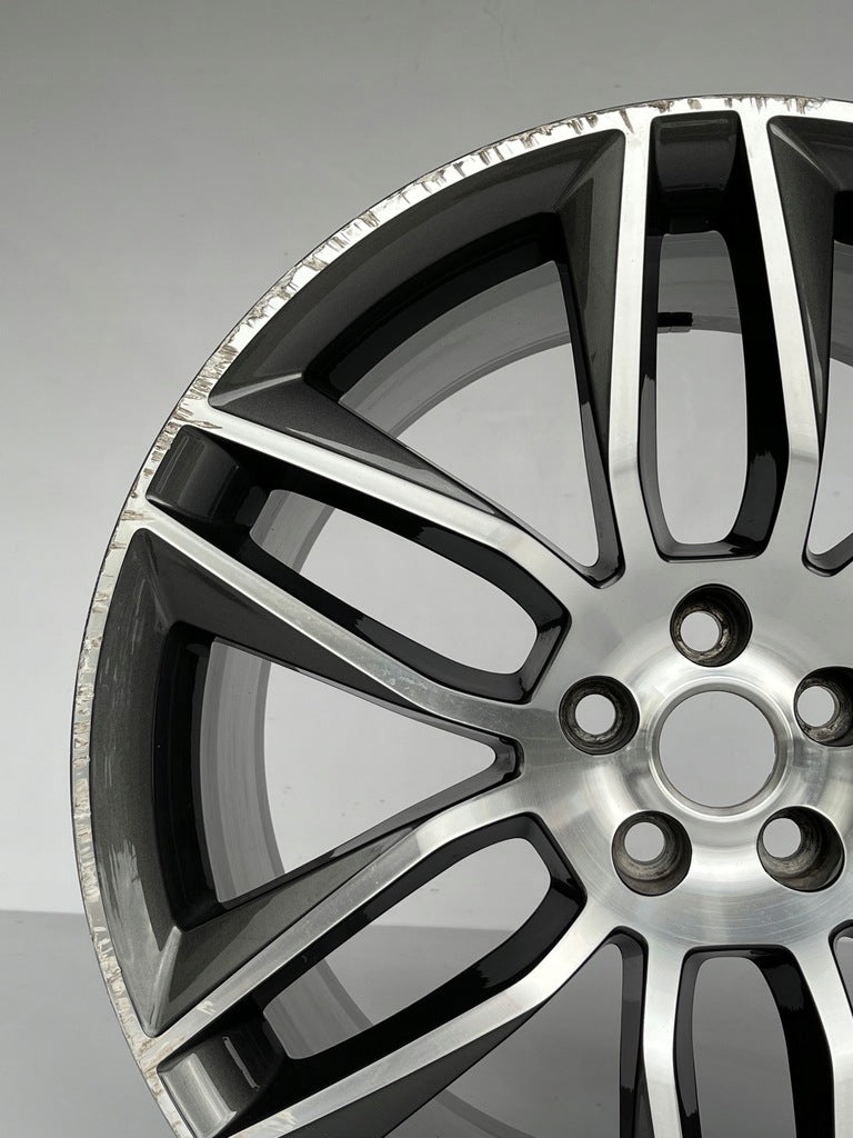 1x Alufelge 20 Zoll 10.5" 5x108 38ET Glanz Schwarz EX53-1007-UB Jaguar F-Type FEL5629813300hj