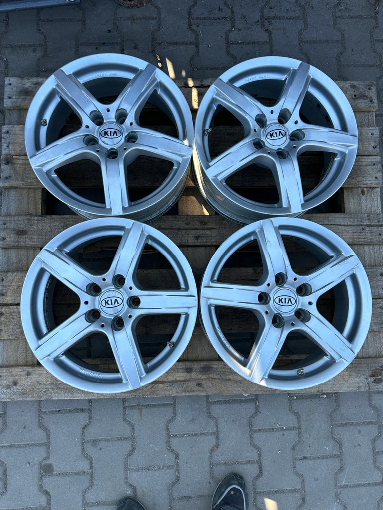 4x Alufelge 16 Zoll 6.5" 5x114.3 39ET KBA47121 Kia Rim Wheel FEL2529047953yb