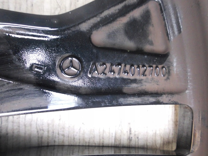 1x Alufelge 18 Zoll 7.5" 5x112 53ET Glanz Schwarz A2474012700 Mercedes-Benz Glb FEL6928258273qw