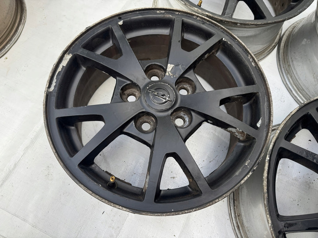 4x Alufelge 16 Zoll 6.5" 5x120 41ET Glanz Silber 9598181 Opel Rim Wheel