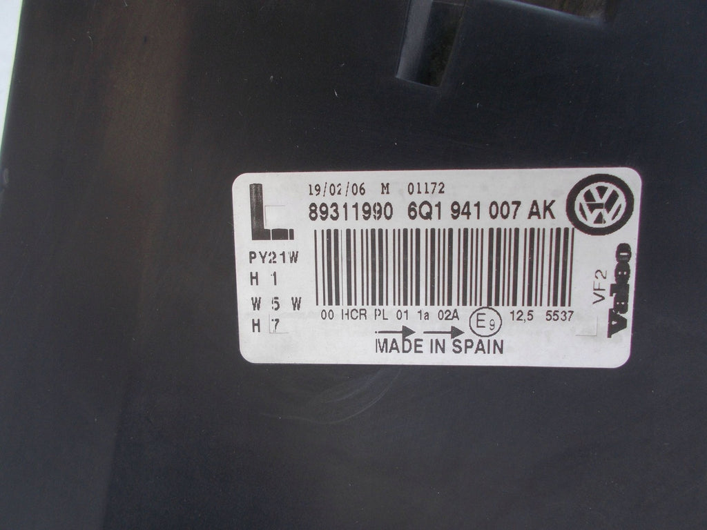 Frontscheinwerfer VW Polo IV 89311990 6Q1941007AK Links Scheinwerfer Headlight SCH3219823188nt