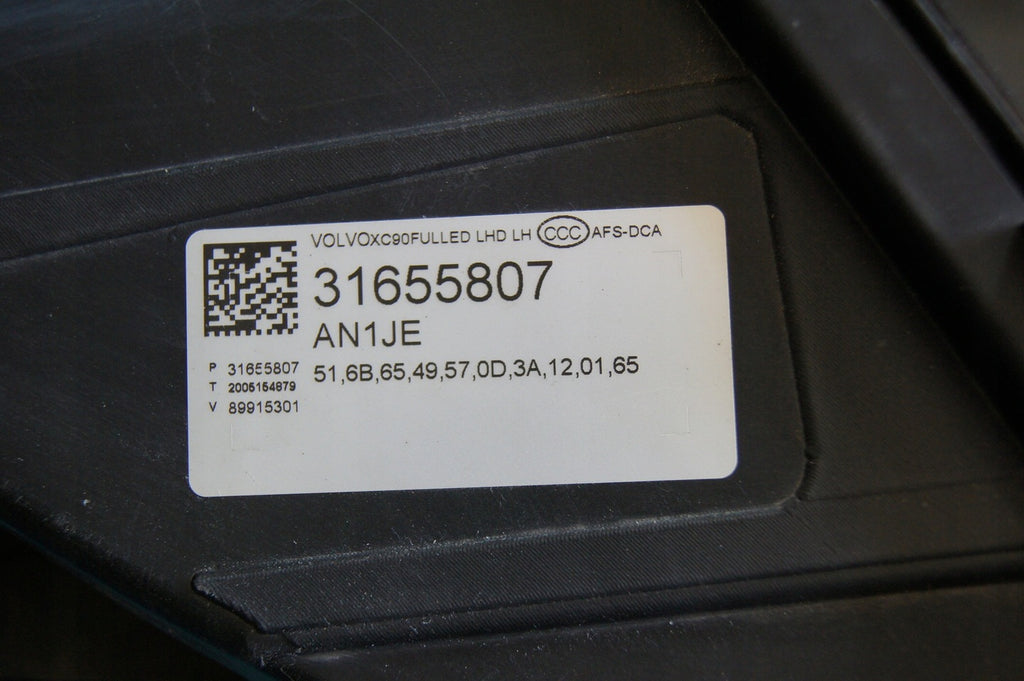 Frontscheinwerfer Volvo Xc90 31655807 Ein Stück (Rechts oder Links) Headlight