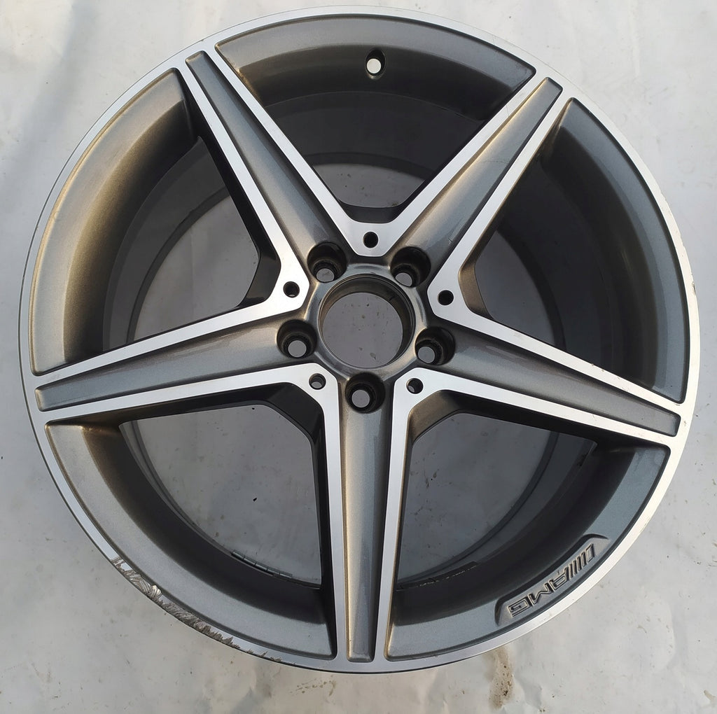 1x Alufelge 18 Zoll 8.5" 5x112 49ET A2054011200 Mercedes-Benz W205 Rim Wheel