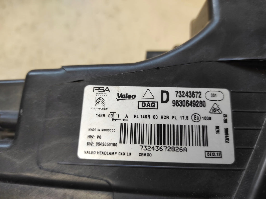 Frontscheinwerfer Citroën C4 III 9830649280 LED Rechts Scheinwerfer Headlight