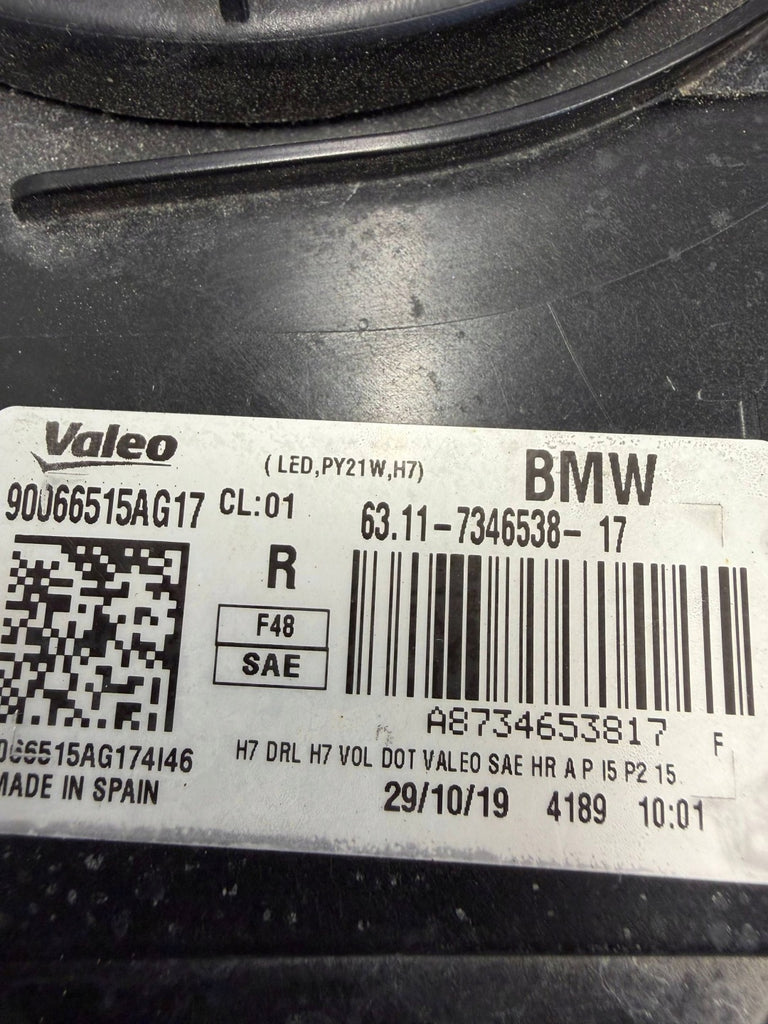 Frontscheinwerfer BMW X1 F48 7346538-17 Rechts Scheinwerfer Headlight SCH3488980448nc