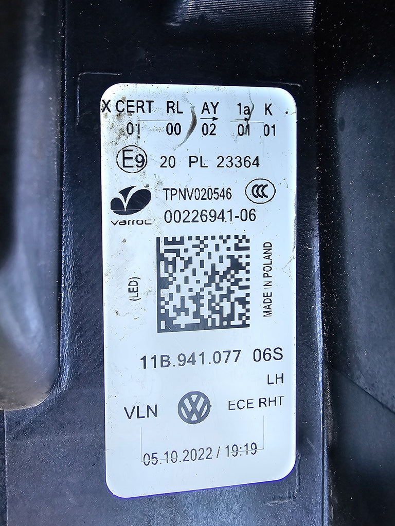 Frontscheinwerfer VW 11B941077 Full LED Links Scheinwerfer Headlight SCH7659621832zi