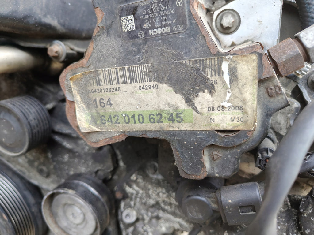 Motor Mercedes-Benz W164 642940 3.0 CDI 2008 Diesel Engine Unkomplett