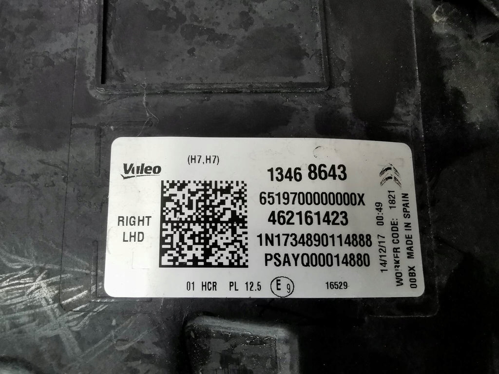 Frontscheinwerfer Citroën C3 II Aircross 462161423 Rechts Scheinwerfer Headlight