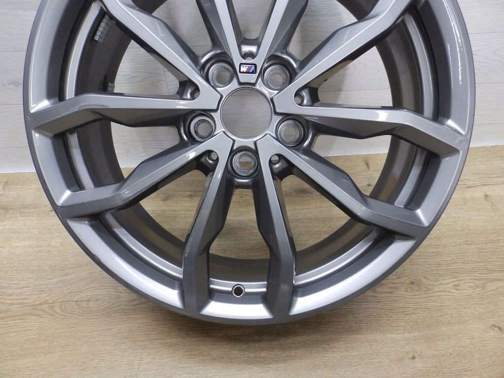 1x Alufelge 18 Zoll 6.5" 5x112 41ET Glanz Grau BMW X1 F48 Rim Wheel FEL1686923929uh