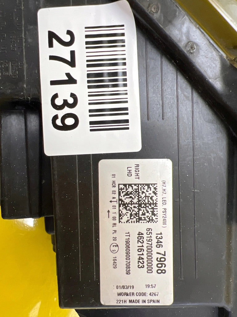 Frontscheinwerfer Opel Crossland X 13467968 LED Rechts Scheinwerfer Headlight SCH5882139314ng