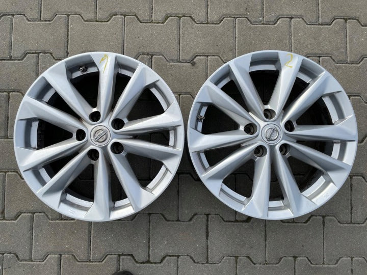 1x Alufelge 17 Zoll 7.0" 5x114.3 40ET Glanz Silber Nissan Qashqai I J11 FEL5481049351ep