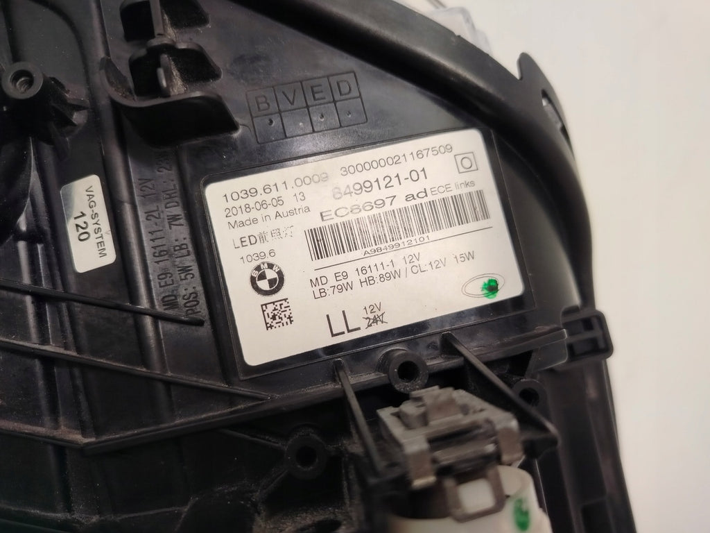 Frontscheinwerfer BMW G30 8499121 Full LED Links Scheinwerfer Headlight SCH9119780396zj
