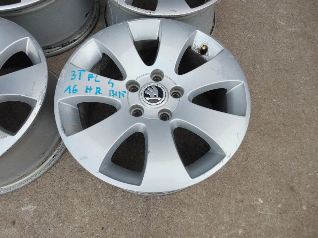 4x Alufelge 16 Zoll 6.5" 5x112 46ET 3T0601025 Skoda Superb I Rim Wheel FEL8359283718sy