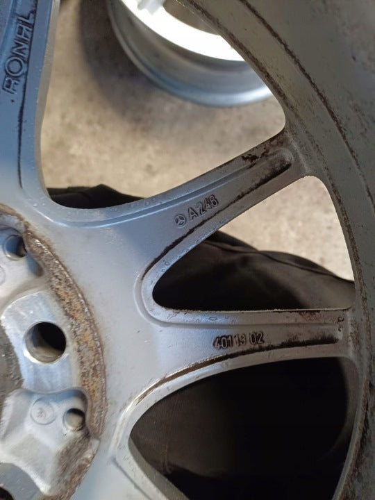 4x Alufelge 16 Zoll 6.5" 5x112 49ET Silber A2464011302 Mercedes-Benz Rim Wheel FEL7457676009sn