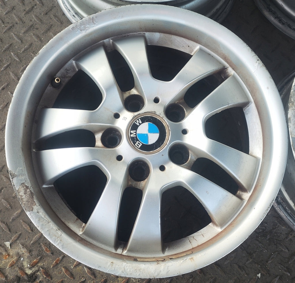 1x Alufelge 16 Zoll 7.0" 5x120 34ET Glanz Silber 6765762 BMW E90 Rim Wheel FEL2262076333gf