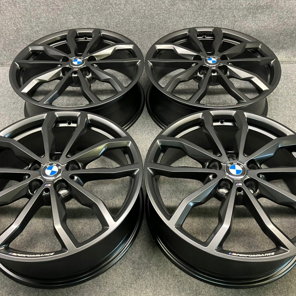 4x Alufelge 18 Zoll 6.5" 5x112 41ET Glanz Grau 6877550 BMW F39 X1 F48 Rim Wheel FEL2860301972ml