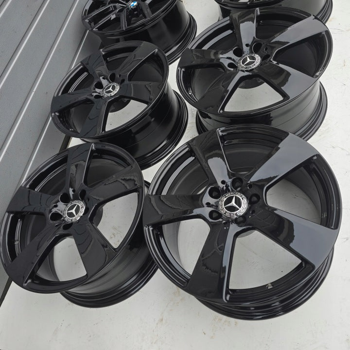 4x Alufelge 18 Zoll 8.5" 5x112 48ET Glanz Schwarz A2124011402 Mercedes-Benz W212 FEL8032378297yq