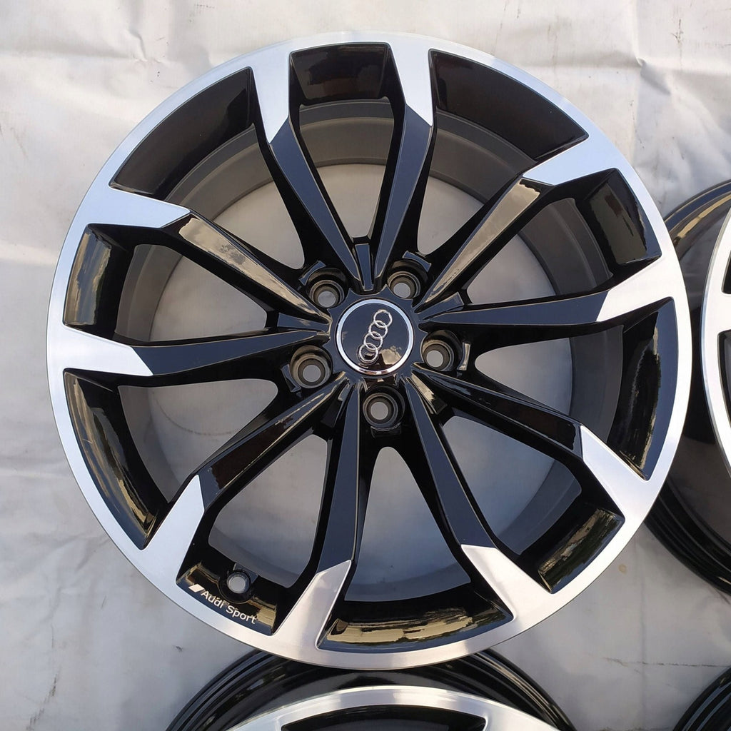 4x Alufelge 18 Zoll 8.0" 5x112 40ET Glanz Silber 8W0601025H Audi Rim Wheel FEL8415380698qx