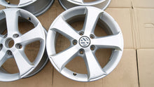 Load image into Gallery viewer, 4x Alufelge 16 Zoll 6.5" 5x112 33ET Glanz Silber 7N0071496A VW Sharan Rim Wheel FEL4402676187ub