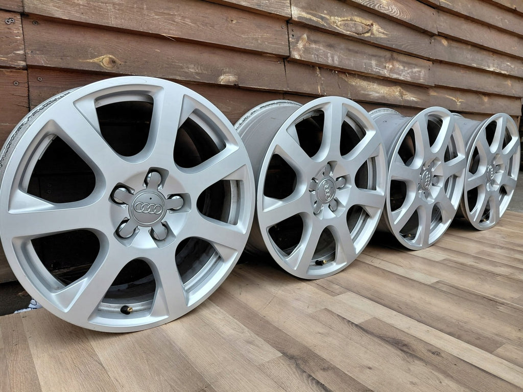 4x Alufelge 17 Zoll 7.0" 5x112 37ET Glanz Silber 8R0601025E Audi Q5 Rim Wheel FEL2934433260uv